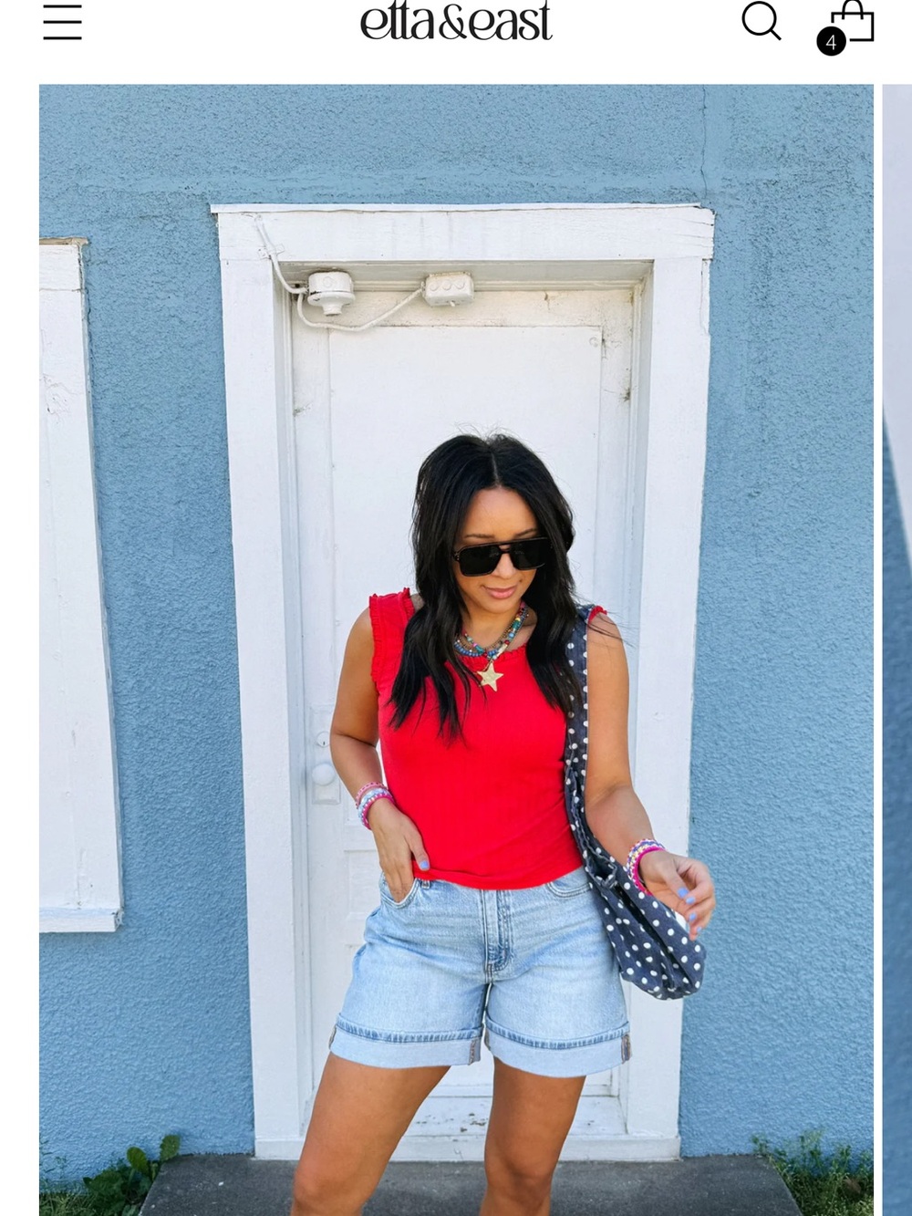 Etta&East RUBY RUFFLE TANK TOP - Picture 2 of 2
